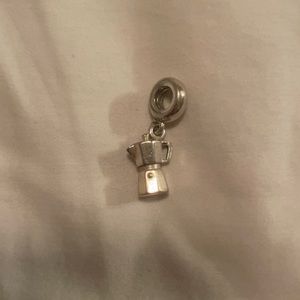 Pandora sterling silver coffee maker charm